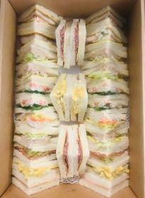 Plate of sandwiches