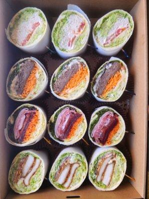 Plate of wraps